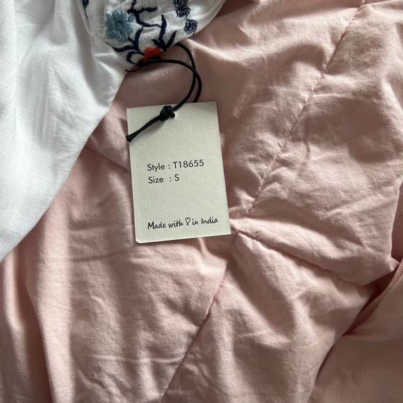 Size small kids top dressy top with flowers on sleeves and flowers on front - Picture 3 of 5